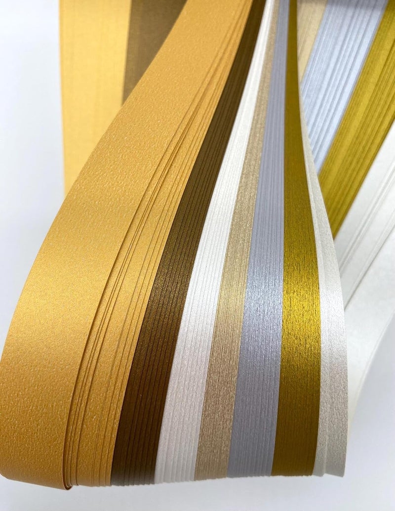 Froebel Mint 3/8" Assorted Tinsel Paper Strips for German, Froebel, Moravian Stars & Weaving (112 Strips) - Image 4